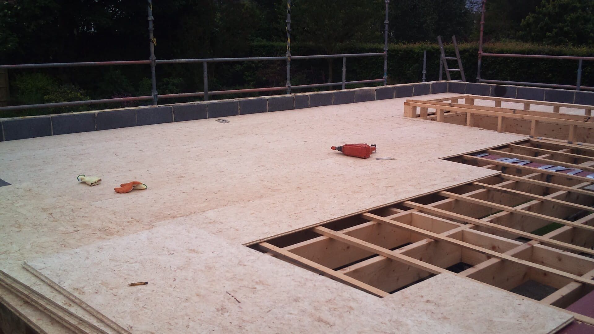 A modern flat roof in Leeds